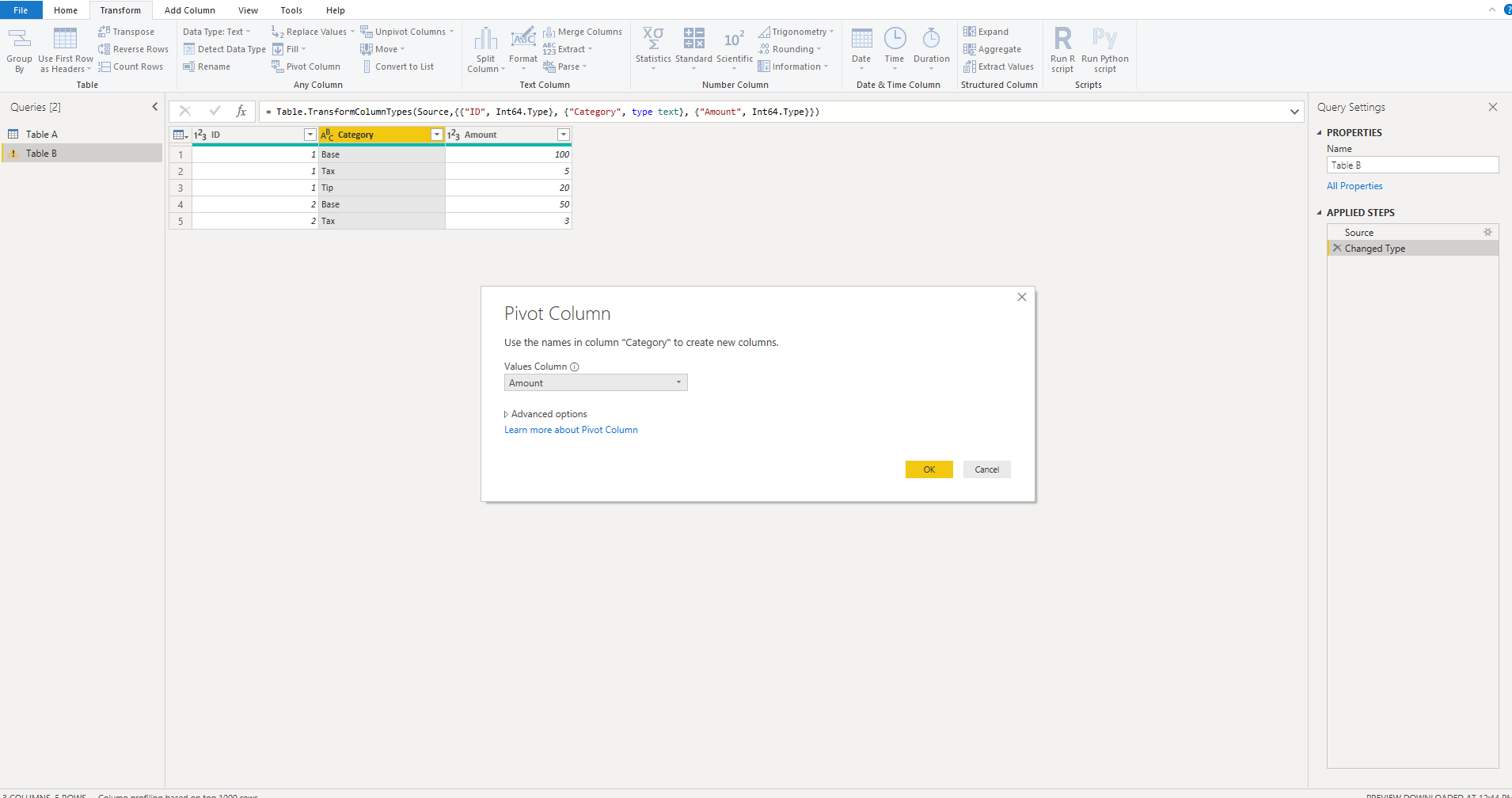 Add columns from related rows in another table - Microsoft Fabric Community