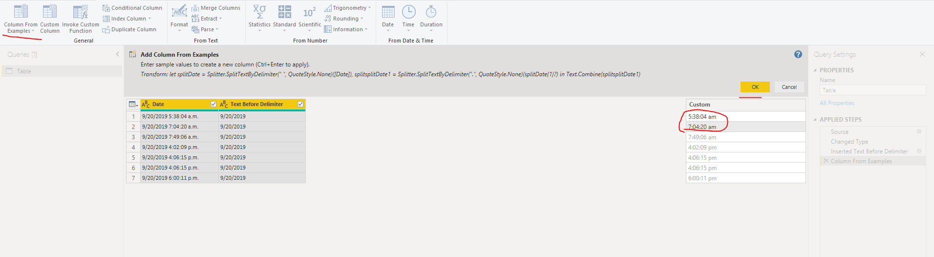 Solved: Seperate date and time - Microsoft Fabric Community