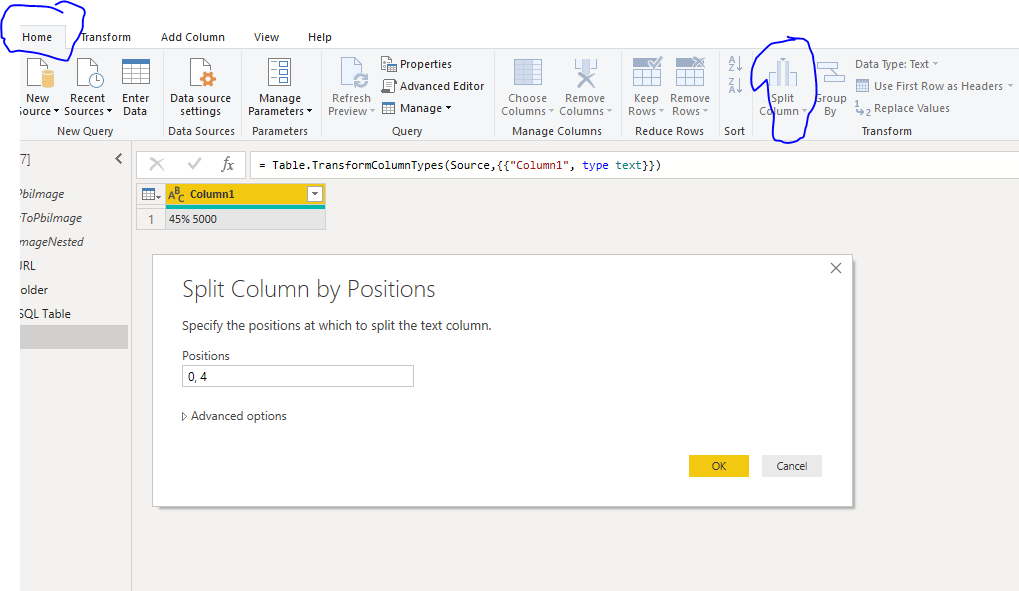 How to split a column with two different values? - Microsoft Fabric ...