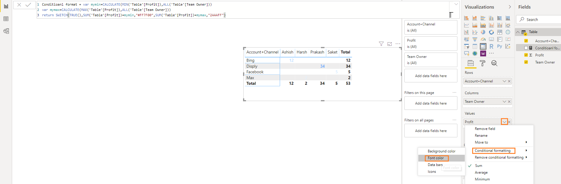 Solved: How to do conditional formatting with field value - Microsoft ...