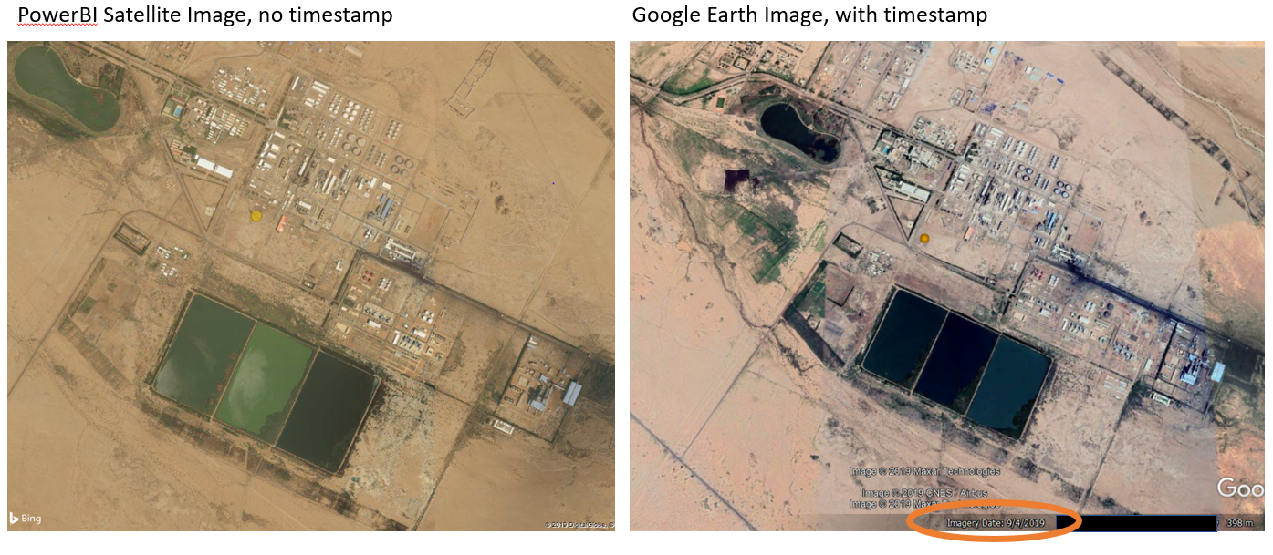 View timestamp of satellite image on aerial map - Microsoft Fabric ...
