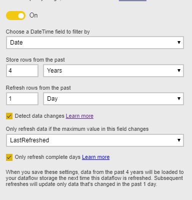Dataflow Incremental Refresh in Premium - Microsoft Fabric Community