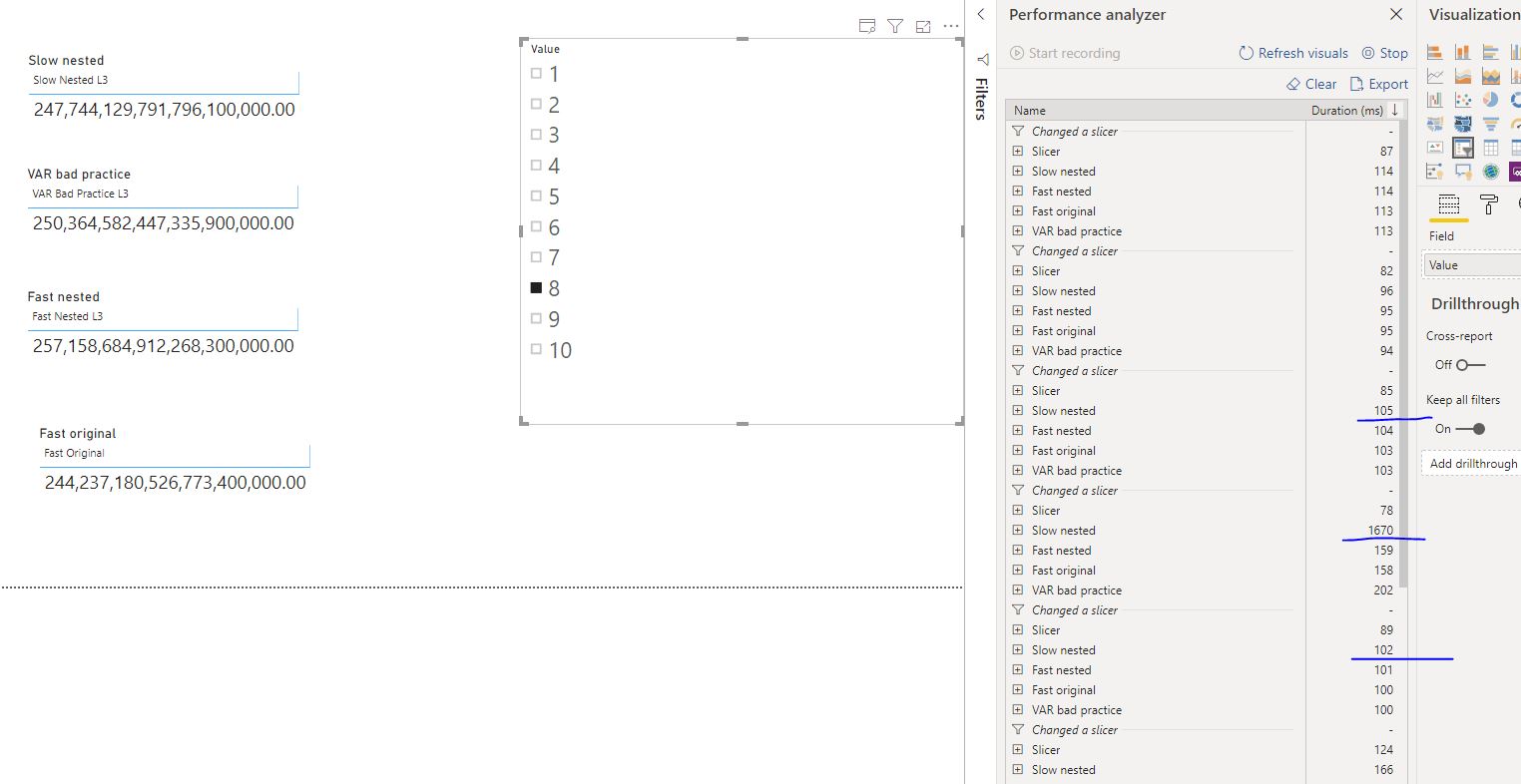 SWITCH performance problem - Microsoft Fabric Community