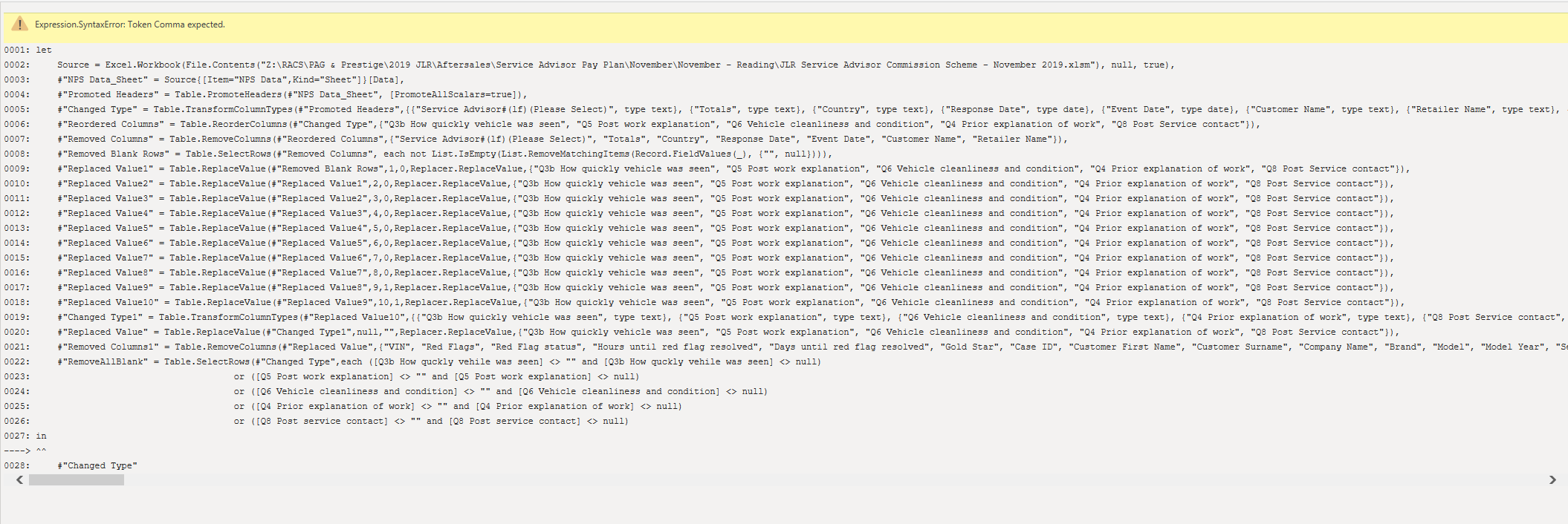 Solved: remove rows where not all columns are blank - Microsoft Fabric ...