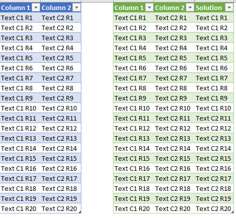 Solved: Combining text across columns - Microsoft Fabric Community
