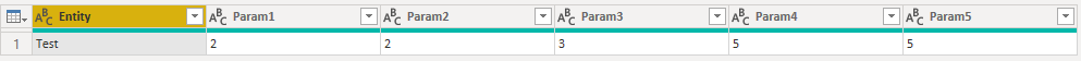 Table2 - Note Param1 en Param4