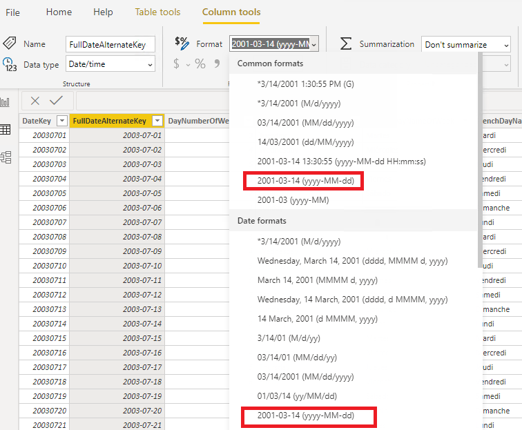 Date Time Format missing - Microsoft Fabric Community