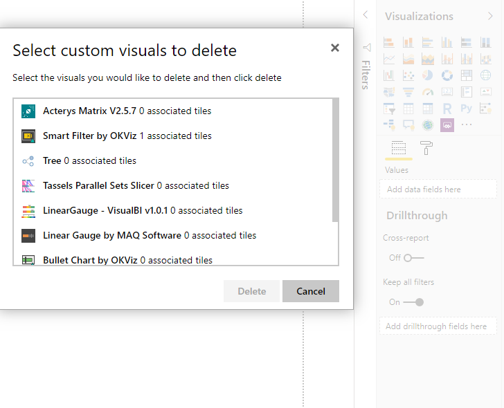 Imported visuals icons disappear (November 2019 up... - Microsoft ...