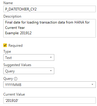 Current value in parameter not updated to Query va... - Microsoft ...