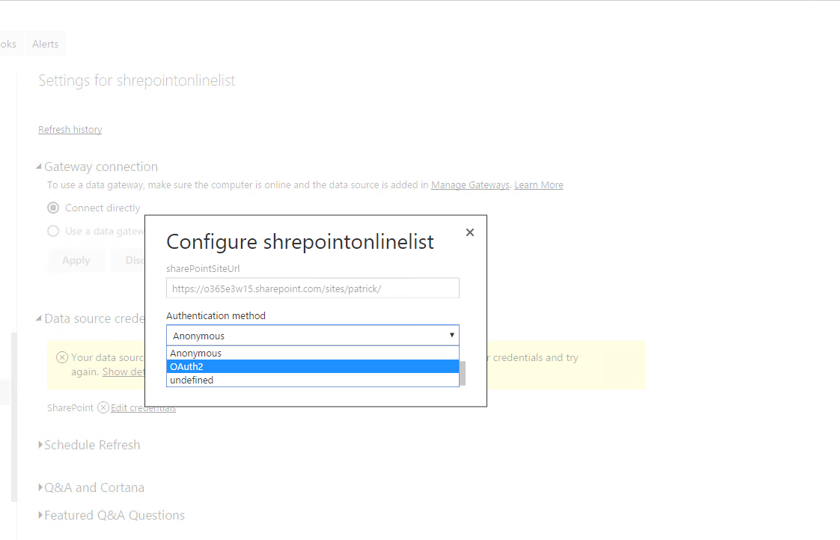 Data Source Credentials Issue - Microsoft Fabric Community