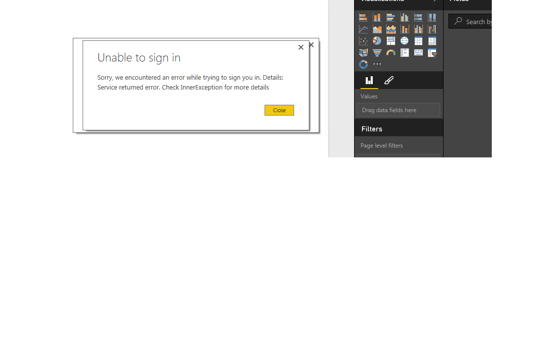 Power BI Desktop sign in error - Microsoft Fabric Community