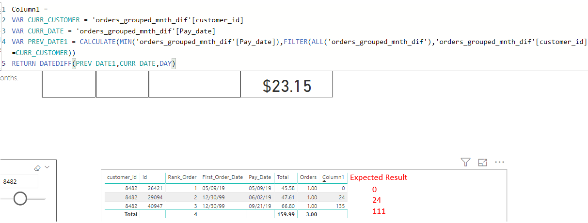 DATEDIFF with a Rankx column - Microsoft Fabric Community