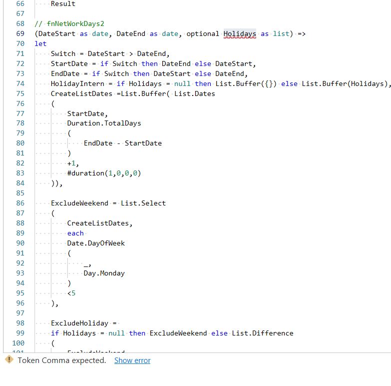 Solved: NEtwork Days M language - Microsoft Fabric Community