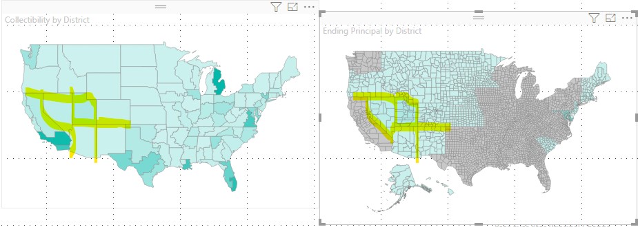 Need help displaying both state and county borders... - Microsoft ...