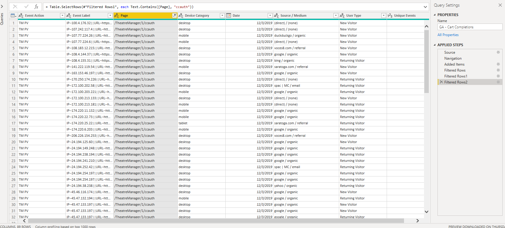 Solved: Data Missing When Filtering - Microsoft Fabric Community