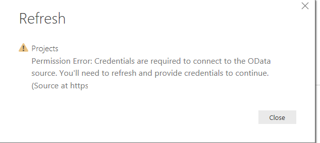 Power BI Pro refresh error. - Microsoft Fabric Community
