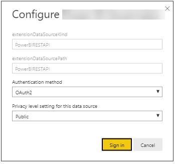 Custom Data Connector Power BI REST API Data Sourc... - Microsoft ...