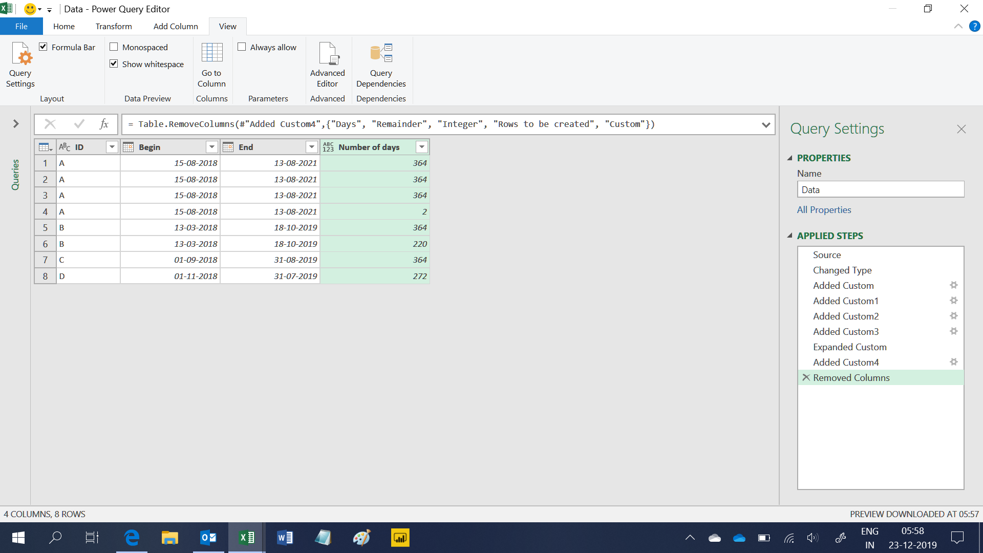 Solved: Split Rows based on Days - Microsoft Fabric Community