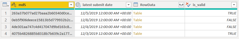 Filtering lines from data table based on values in... - Microsoft ...