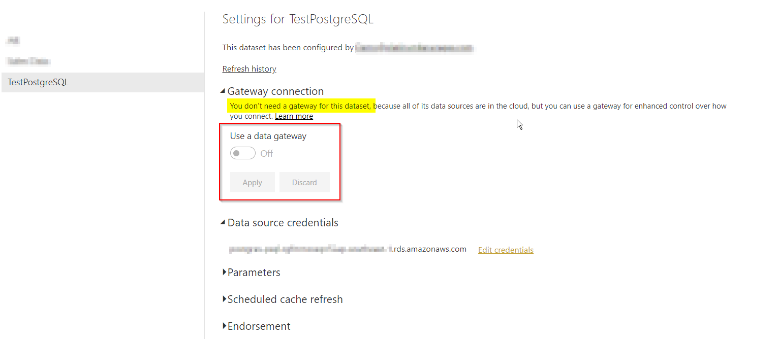 Failed to update data source credentials for postg... - Page 2 ...