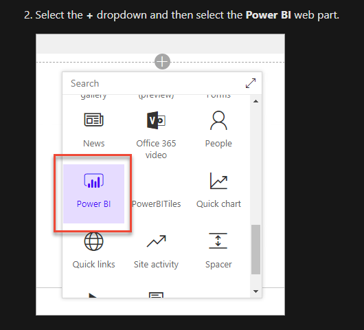 2020-01-06 09_45_01-Embed with report web part in SharePoint Online - Power BI _ Microsoft Docs.png