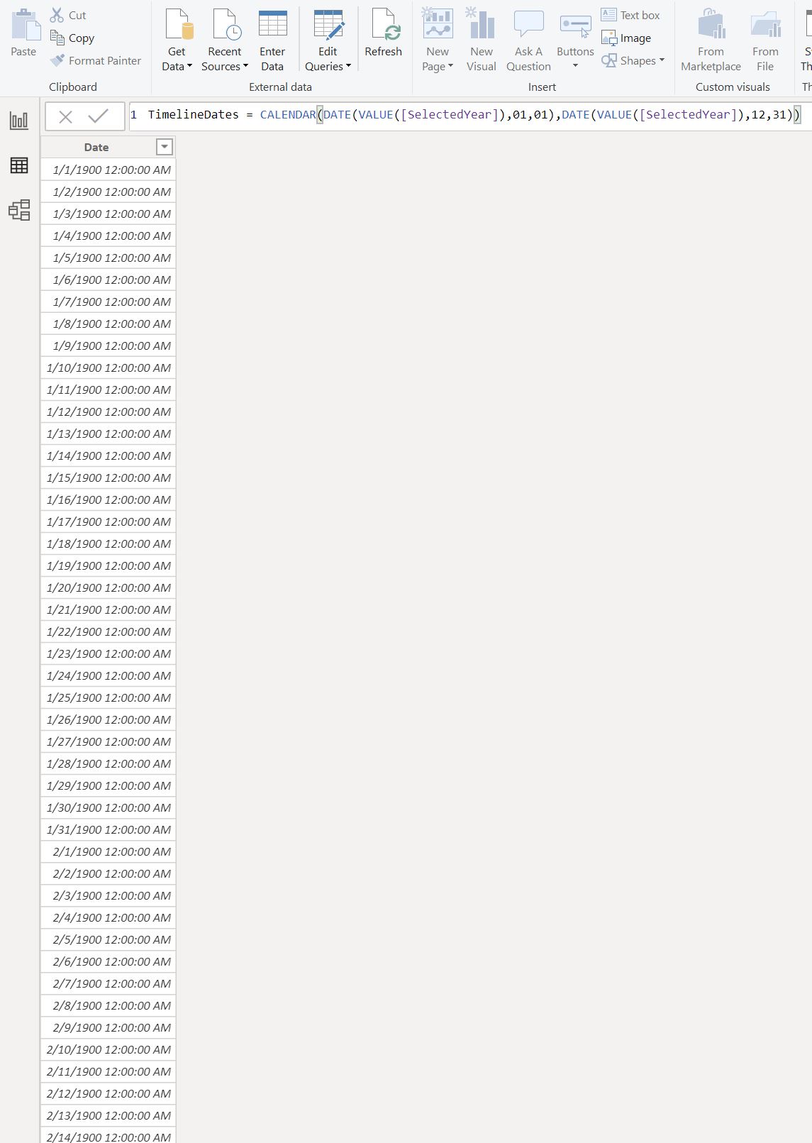 Trying to Create a Dynamic Calendar - Microsoft Fabric Community