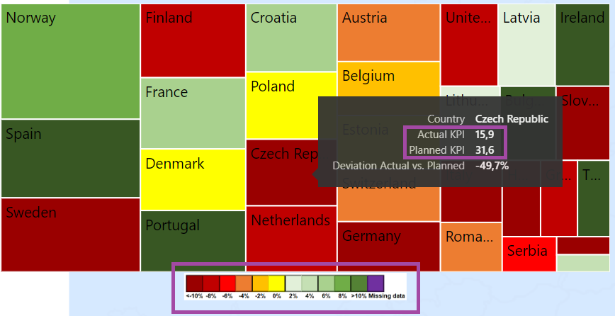 Solved: Treemap color with objectives - Microsoft Fabric Community