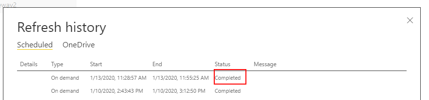 Power BI Report's refresh status not up-to-date !! - Microsoft Fabric ...