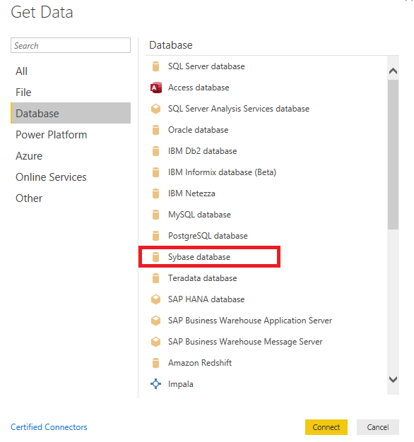 Conecting DB in Sybase - Microsoft Fabric Community