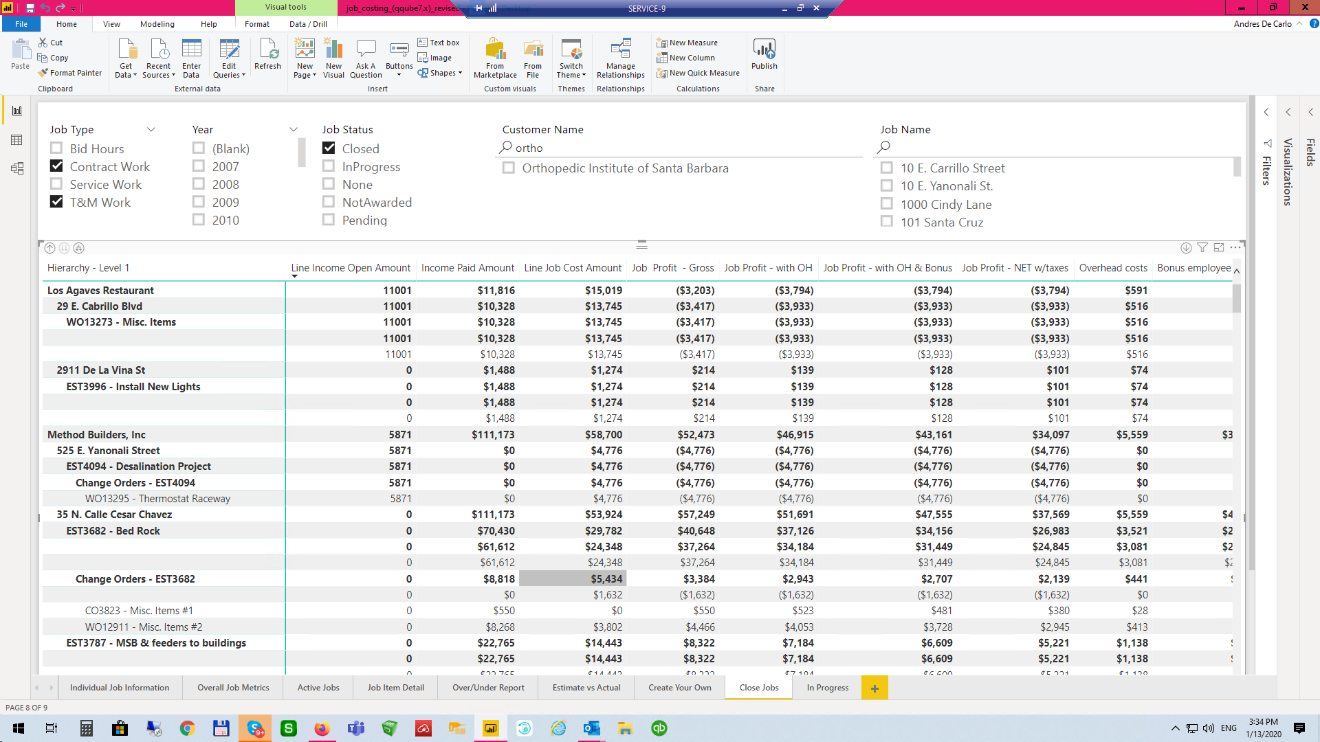 Filter Matrix based on 2 columns values - Microsoft Fabric Community