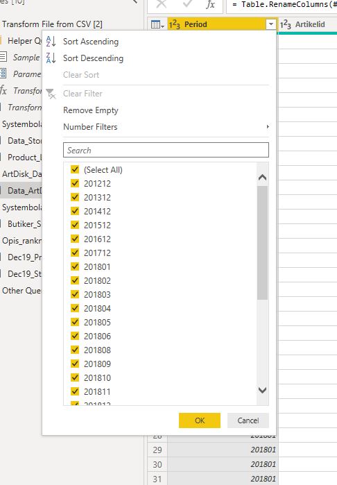 Solved: Changeing data type from whole number to date (yea ...