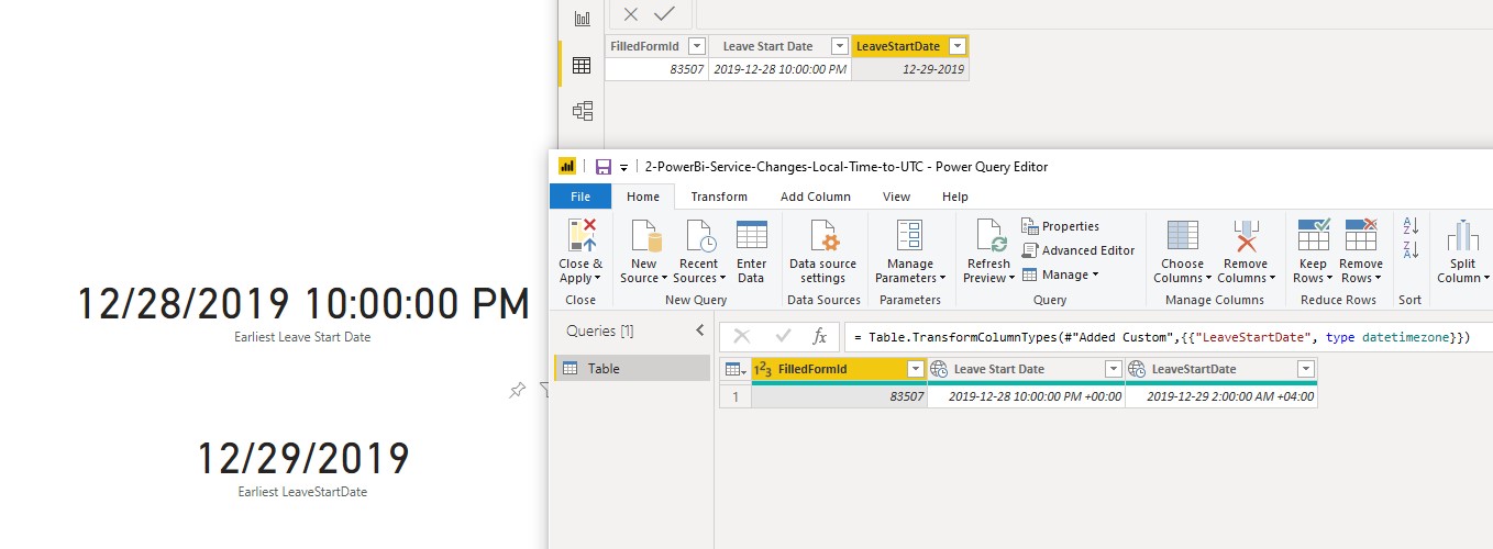 PowerBi Service Changes Local Time to UTC - Microsoft Fabric Community