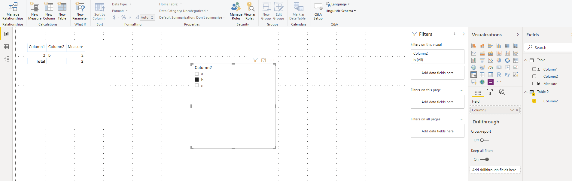 Solved: Slicer Selection as Filter - Microsoft Fabric Community