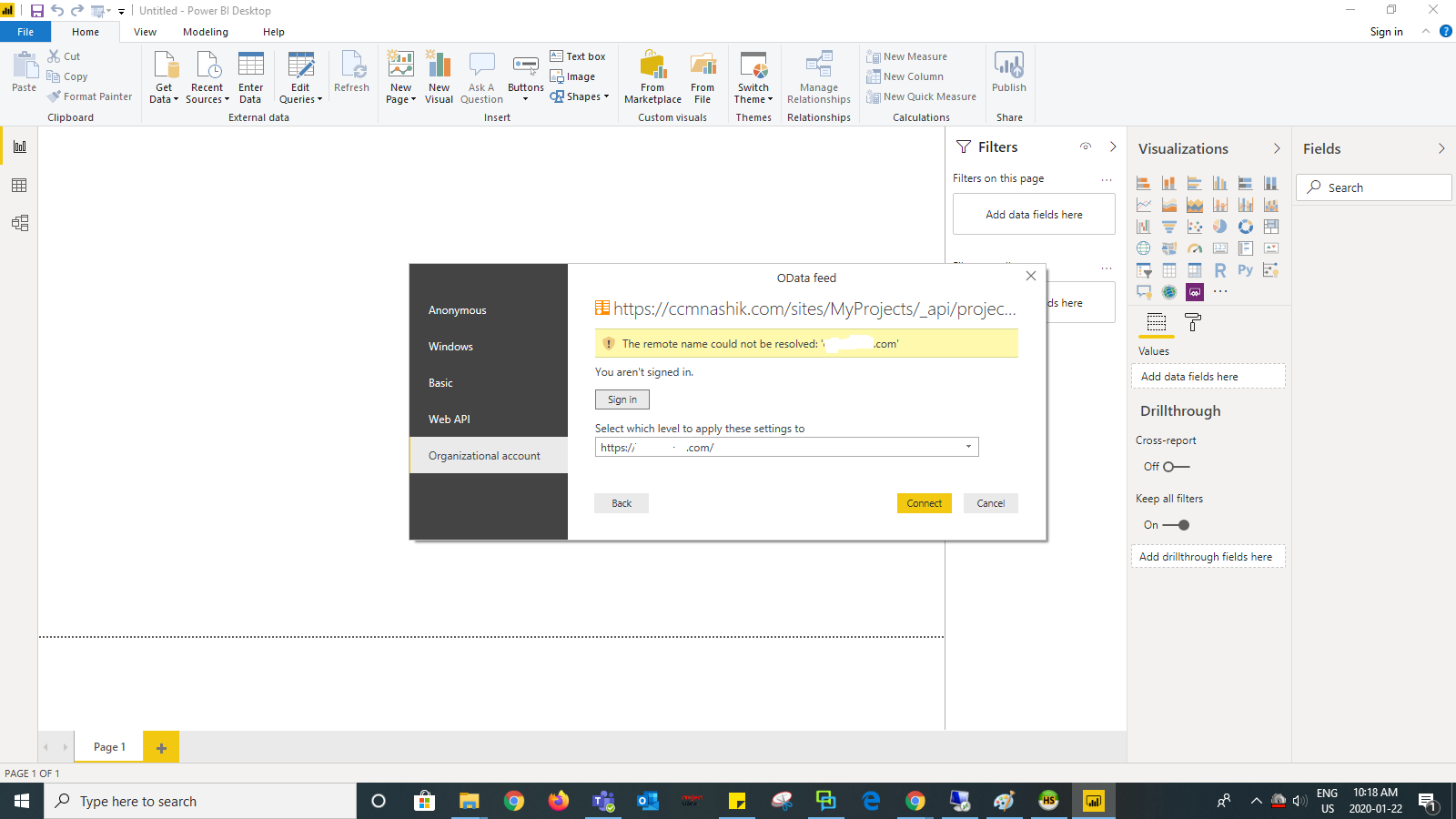 Solved: How to connect project online into power bi - Page 2 ...