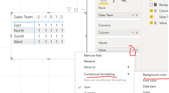 Solved: Matrix - Background Color Coding - Microsoft Fabric Community