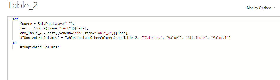Solved: Unpivot with Direct Query - Microsoft Fabric Community