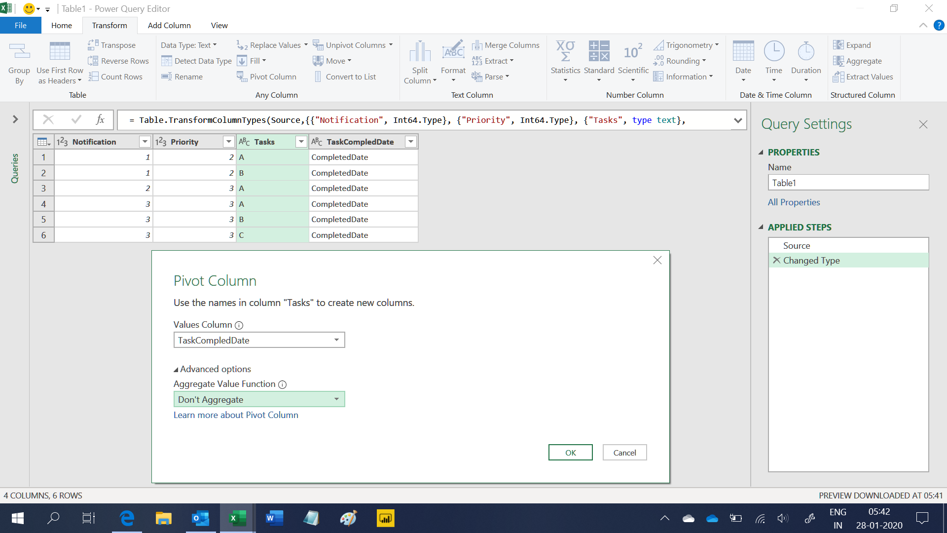 Summarize table based on column values - Microsoft Fabric Community