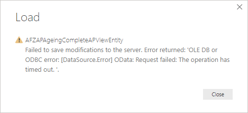 Can not load the data - Microsoft Fabric Community