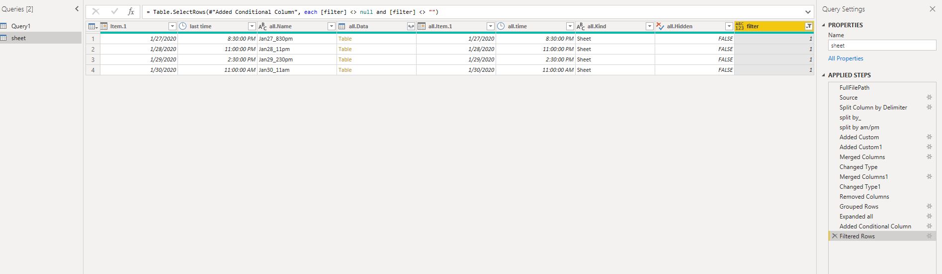 Dynamically select sheets based on latest date/tim... - Microsoft ...
