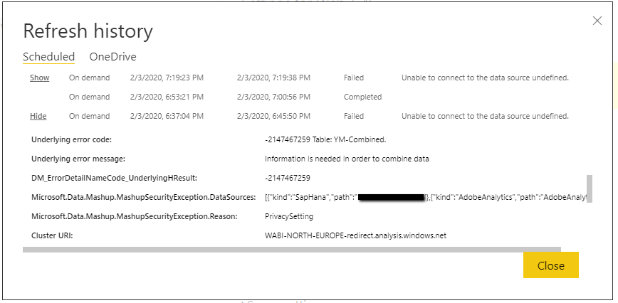 Power BI Scheduled Refresh Failure Error: 429 TOO  - Microsoft Fabric  Community