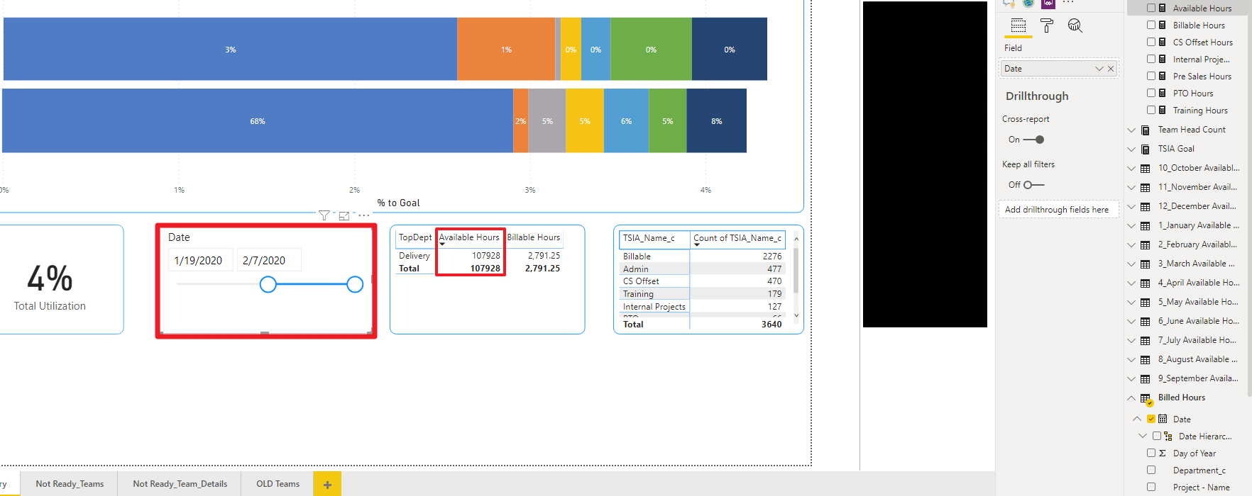 Filter SUM Measure with Date Splicer - Microsoft Fabric Community