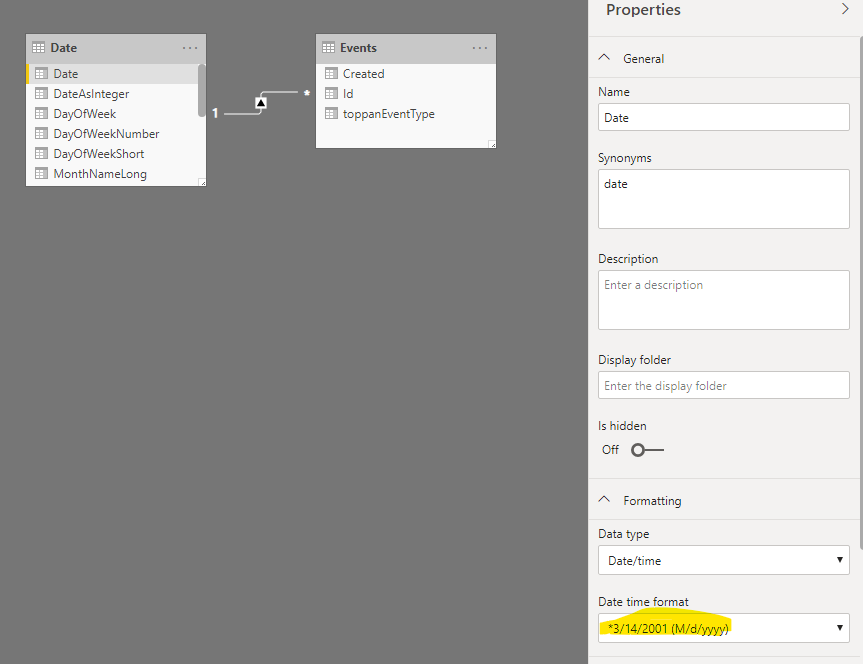 Solved: Date Table not working with relationship - Page 2 - Microsoft ...