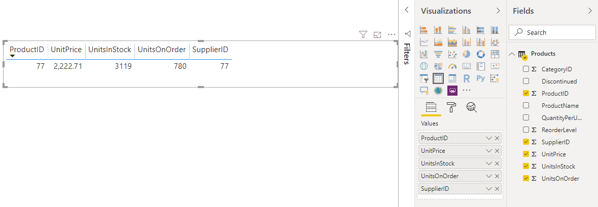 Showing grand total only in matrix/table - Microsoft Fabric Community
