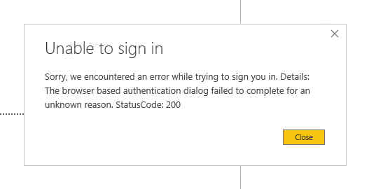 Solved: Unable to sign in - Microsoft Fabric Community