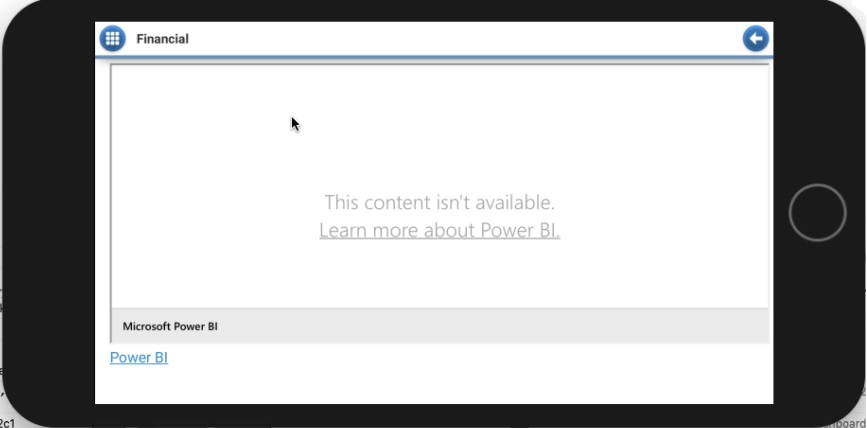 Solved: Power BI Embedded Content Not loading in iOS - Microsoft Fabric ...