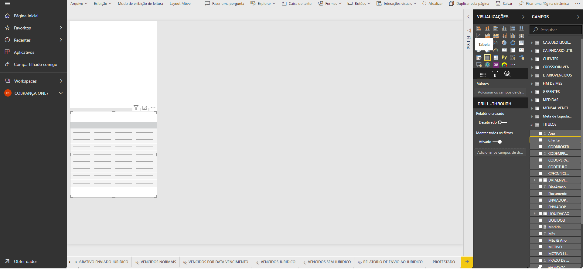 Matriz Table not showing information - Microsoft Fabric Community