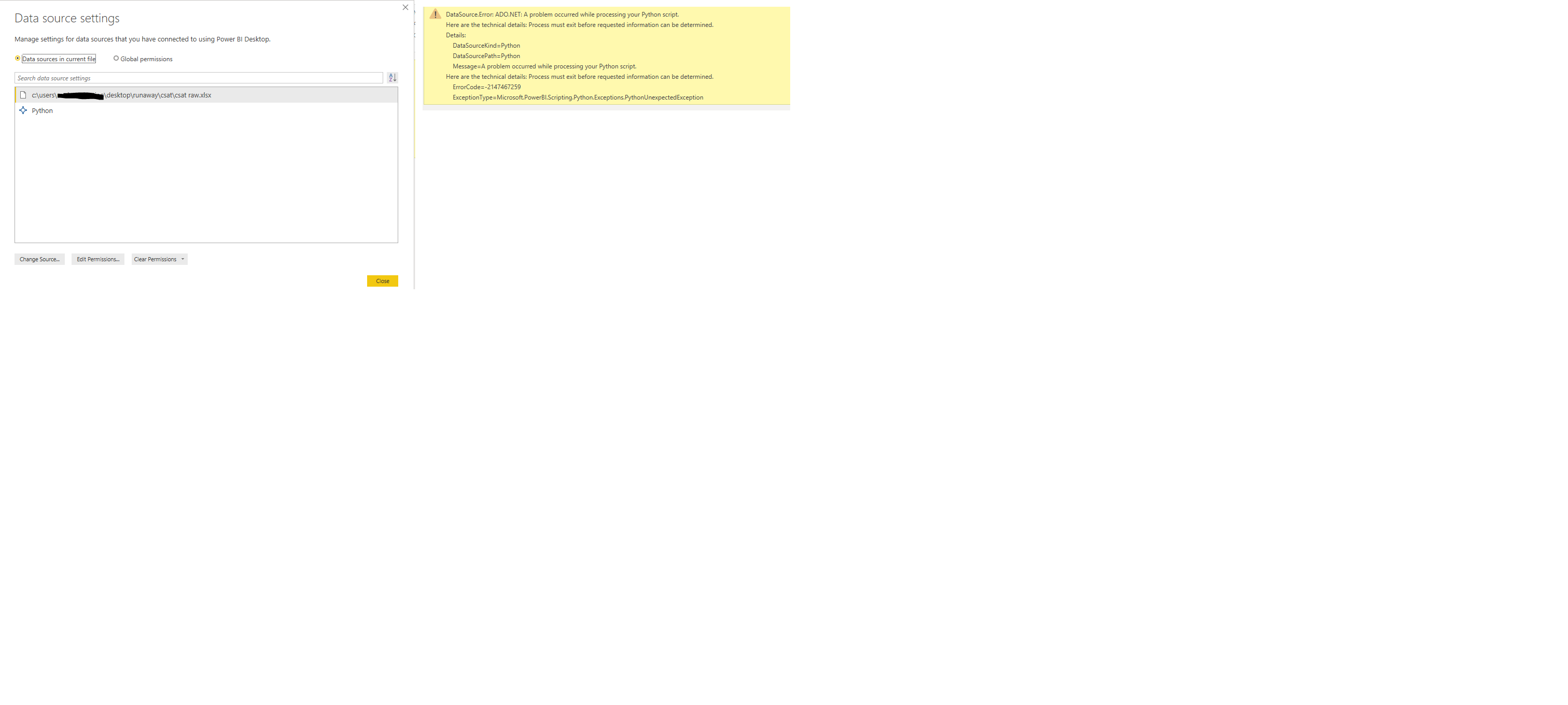 Solved: Python is not running in Power BI - Microsoft Fabric Community