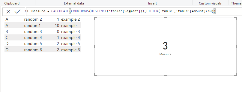 Solved: Count Distinct where sum is - Microsoft Fabric Community