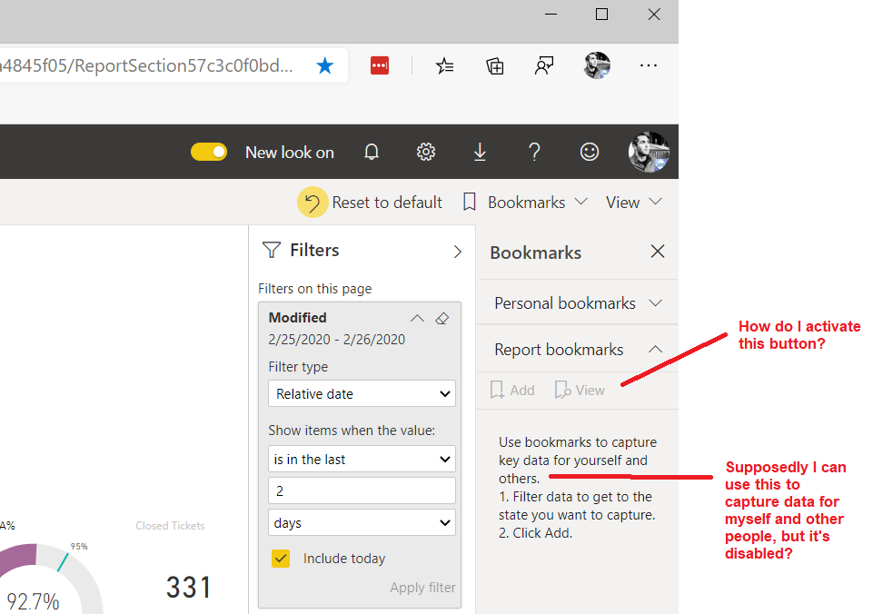 Solved: Re: Can Only Create Personal Bookmarks - Microsoft Fabric Community