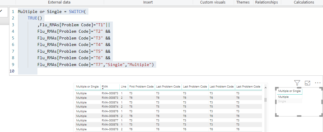 Solved: Multi conditional switch statement - Microsoft Fabric Community